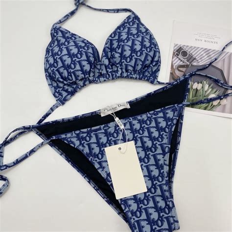 dior blue bikini|Dior swimsuit bikini.